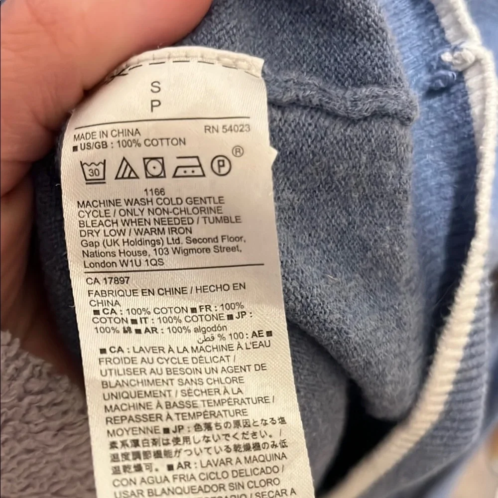 GAP Blue Sweater with White Bicycle Design - Picture 3 of 10